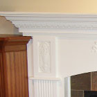 Library, Entertainment Center, and Updated Fireplace